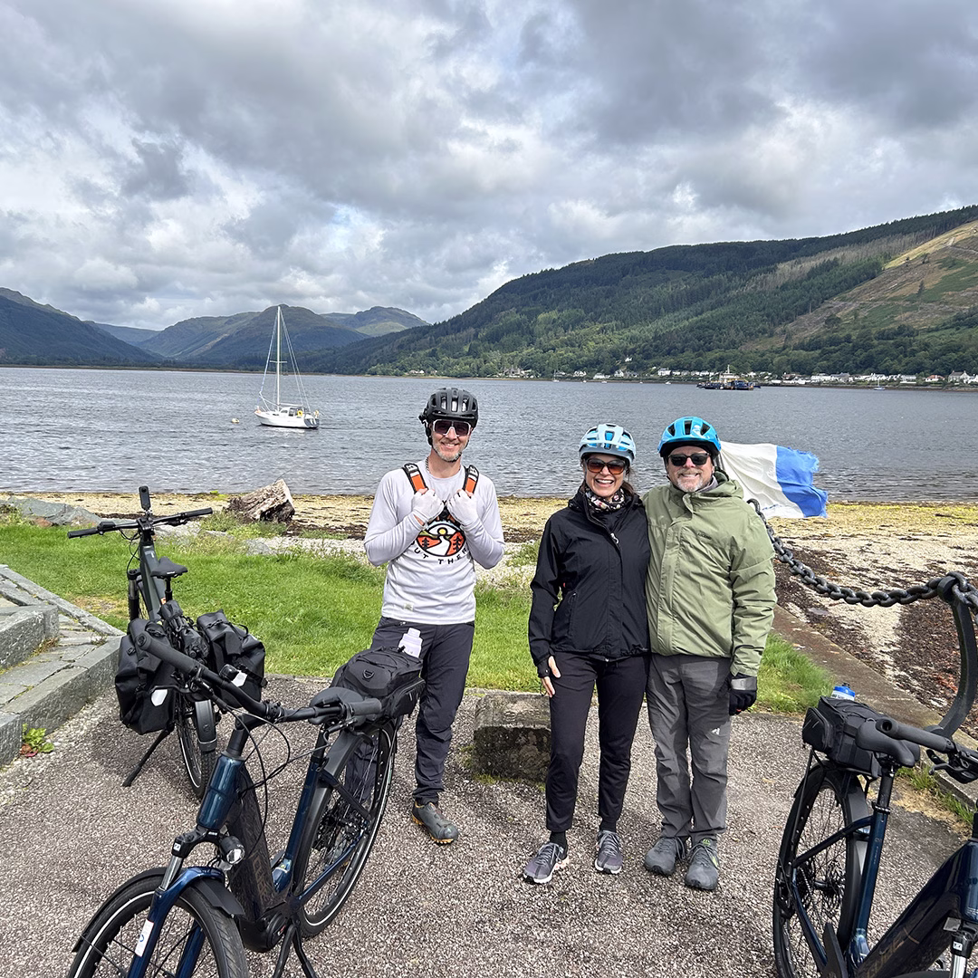 E-bike tour stop at Holy Loch