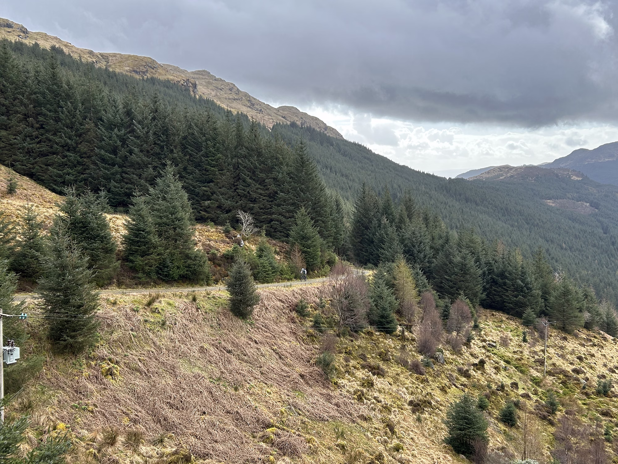 Loch Eck gravel cycling in Dunoon