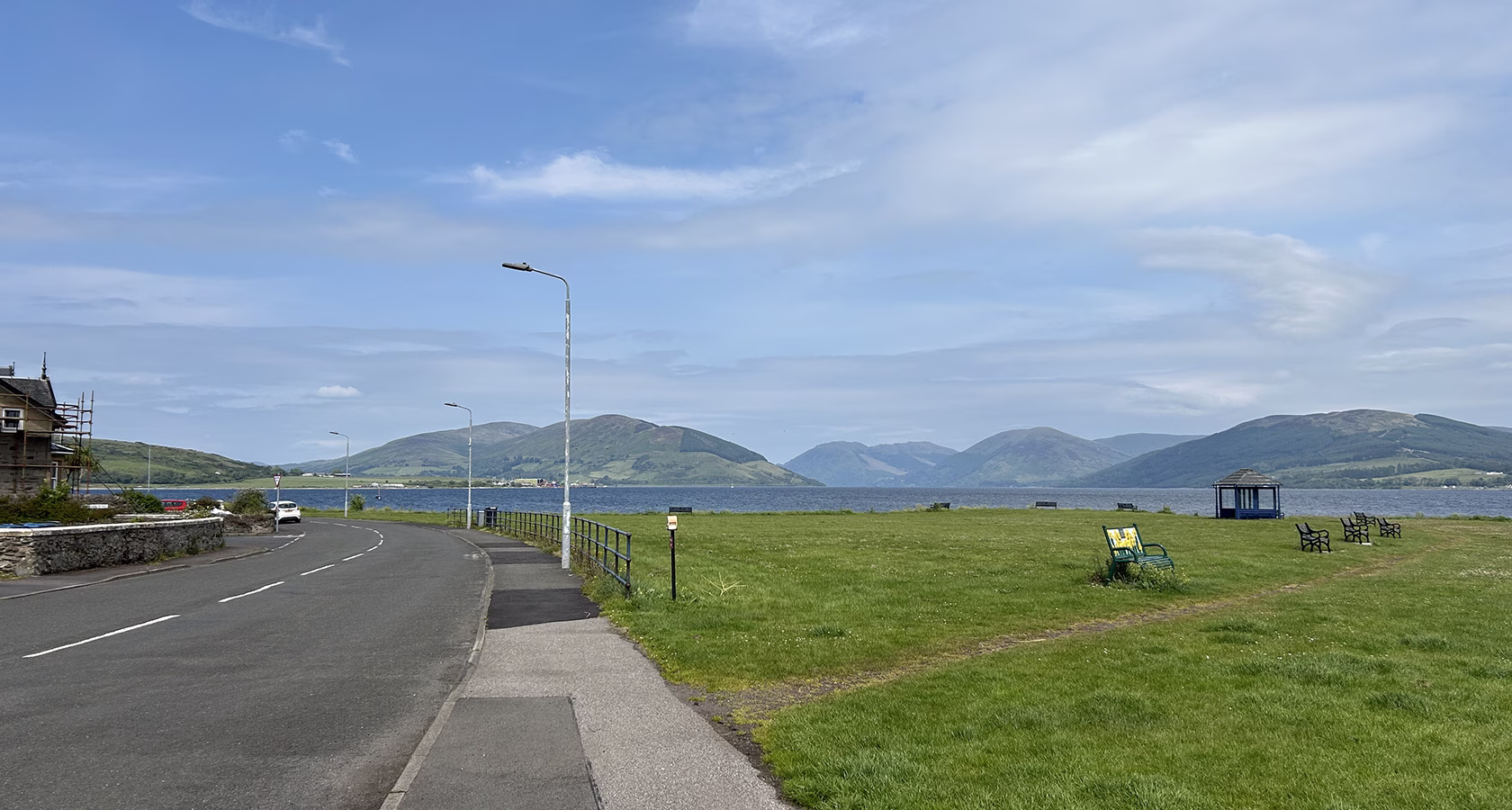 View of Cowal hills from Isle of Bute