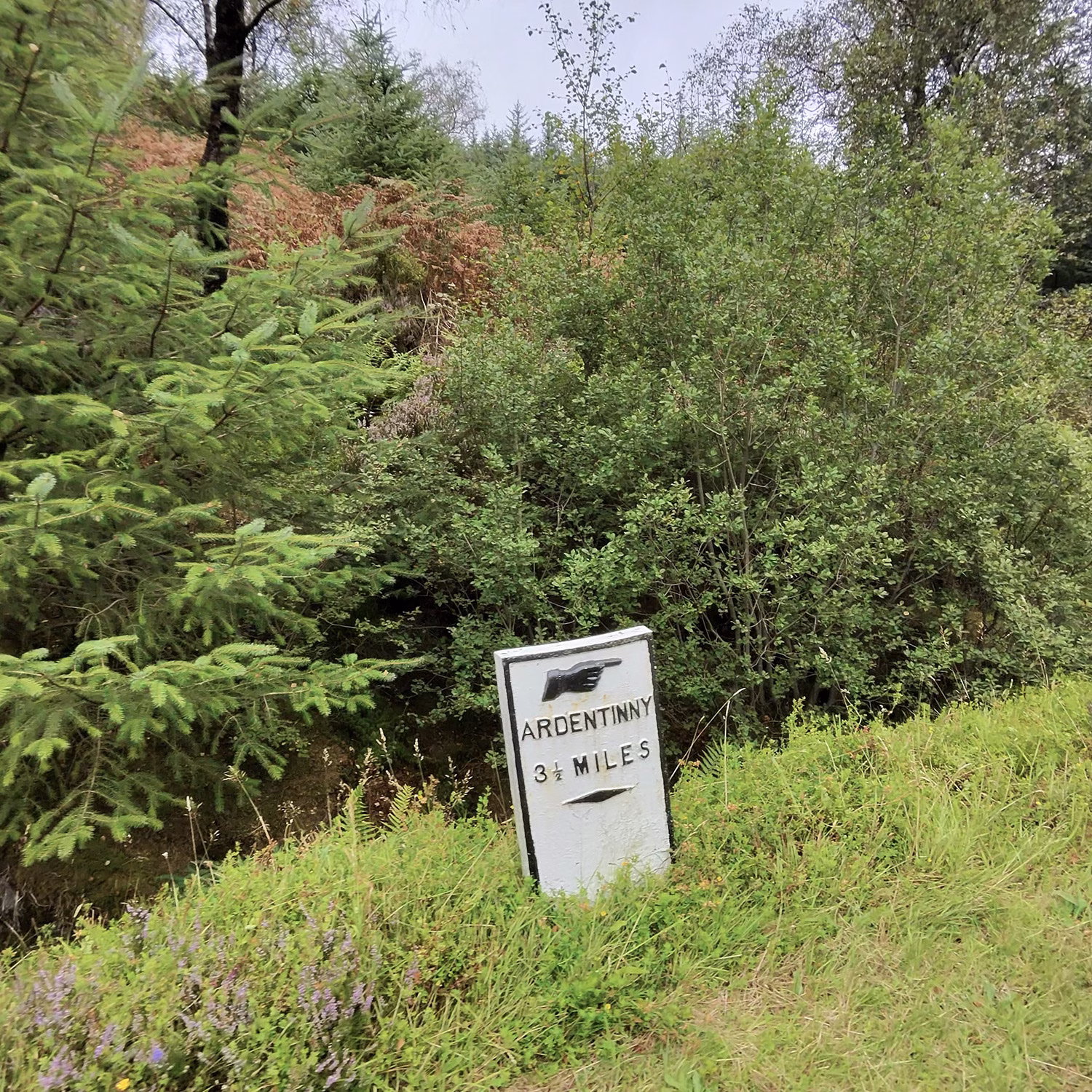 Distance to Ardentinny sign