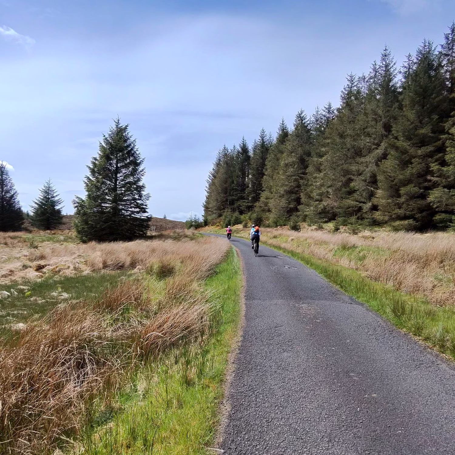 Summitting the Bealach Maim on bicycle