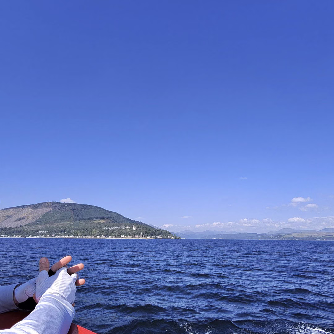 View of Strone from the ferry across the Clyde
