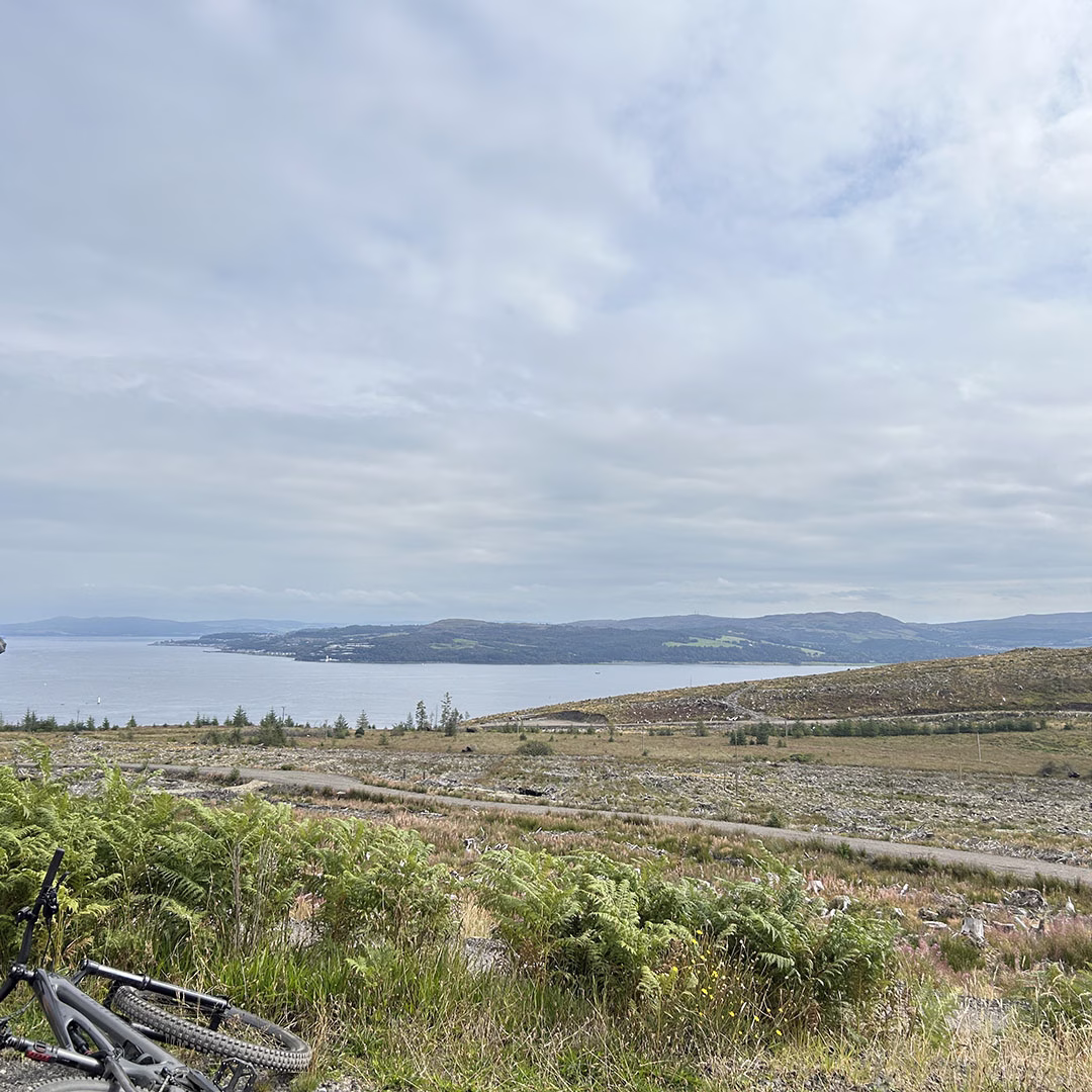 View of Clyde from the Scottish National Gravel Championships route