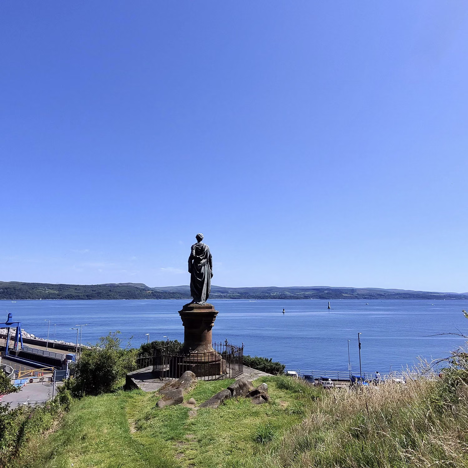 Highland Mary statue in Dunoon